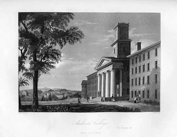 Amherst College, Massachusetts, 1855. Artist: J Archer