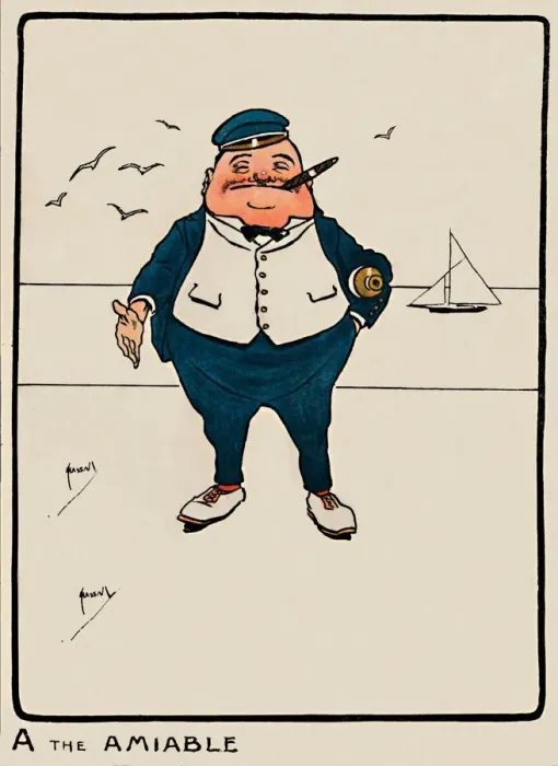 Framed Print : A the Amiable, 1903. Artist: John Hassall Framed Print : A the Amiable, 1903. Artist: John Hassall