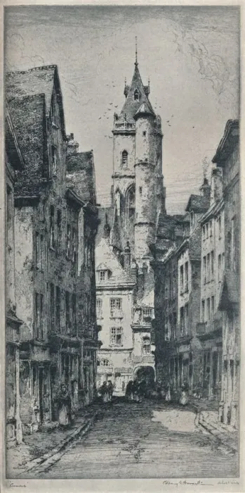 Framed Print : Amiens, 1911. Artist: Albany E Howarth Framed Print : Amiens, 1911. Artist: Albany E Howarth