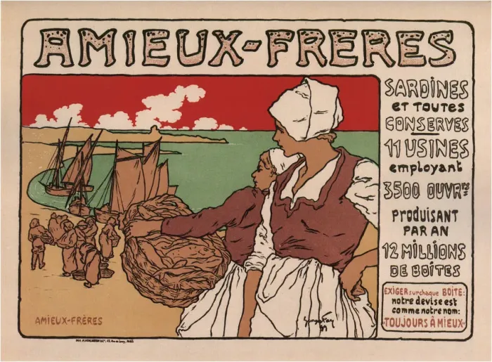 Framed Print : Amieux Freres (Poster), 1899. Artist: Fay, Georges (1871-1916) Framed Print : Amieux Freres (Poster), 1899. Artist: Fay, Georges (1871-1916)