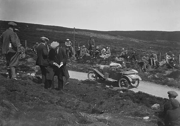 Amilcar open 2-seater of AE Bull competing in the Scottish Light Car Trial, 1922