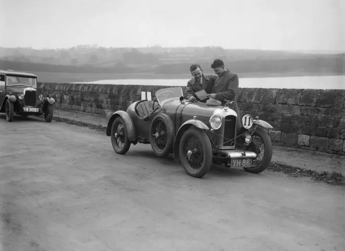 Framed Print : Amilcar and Riley 9 at the Ilkley & District Motor Club Trial, Fewston Reservoir Framed Print : Amilcar and Riley 9 at the Ilkley & District Motor Club Trial, Fewston Reservoir