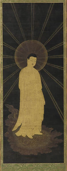 Amitabha (Amida) welcoming souls to paradise, Muromachi period, 14th-15th century