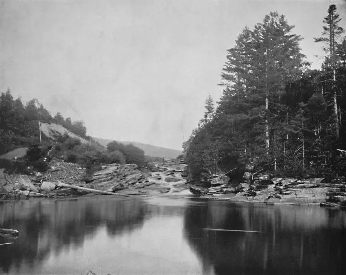 Framed Print : On the Ammonoosuc River, White Mountains, New Hampshire, c1897. Creator: Unknown Framed Print : On the Ammonoosuc River, White Mountains, New Hampshire, c1897. Creator: Unknown
