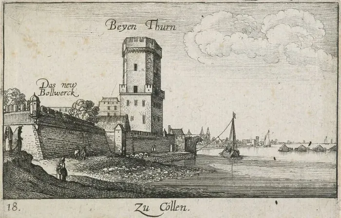 Framed Print : Amoenissimæ aliquot locorum... Effigies. Plate 18. Zu Cöllen, 1635. Creator: Wenceslaus Hollar Framed Print : Amoenissimæ aliquot locorum... Effigies. Plate 18. Zu Cöllen, 1635. Creator: Wenceslaus Hollar