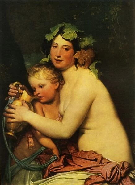 Amor and the Bacchante, 1828, (1965). Creator: Fyodor Bruni