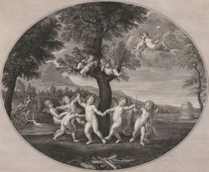 Framed Print : Amorini Celebrate the Rape of Proserpina, 1805-12. Creator: Francesco Rosaspina Framed Print : Amorini Celebrate the Rape of Proserpina, 1805-12. Creator: Francesco Rosaspina