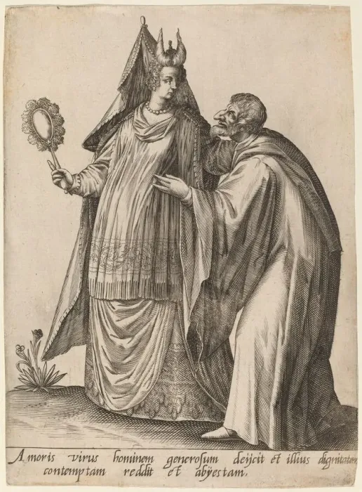 Framed Print : Amoris virus hominem... 1597. Creators: Jean-Jacques Boissard, Robert Boissard Framed Print : Amoris virus hominem... 1597. Creators: Jean-Jacques Boissard, Robert Boissard
