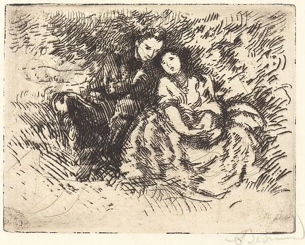 Amorous Conversation (Conversation amoreuse), 1913. Creator: Paul Albert Besnard