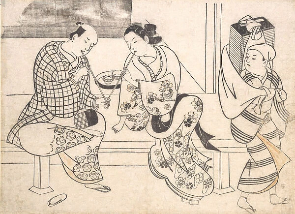 Amorous Couple, early 18th century. early 18th century. Creator: Okumura Masanobu