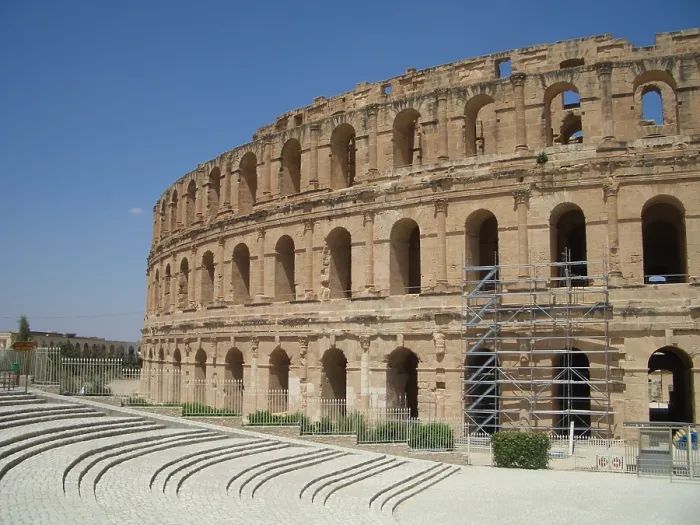 Framed Print : Amphitheatre of El Jem, Tunisia, 2009. Creator: Amanda Waite