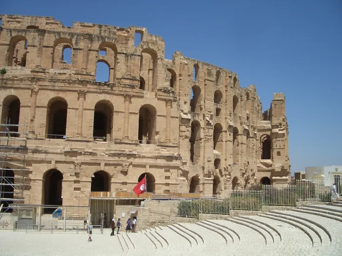 Framed Print : Amphitheatre of El Jem, Tunisia, 2009. Creator: Amanda Waite Framed Print : Amphitheatre of El Jem, Tunisia, 2009. Creator: Amanda Waite