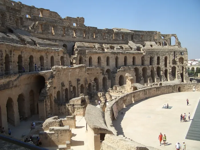 Framed Print : Amphitheatre of El Jem, Tunisia, 2009. Creator: Amanda Waite Framed Print : Amphitheatre of El Jem, Tunisia, 2009. Creator: Amanda Waite