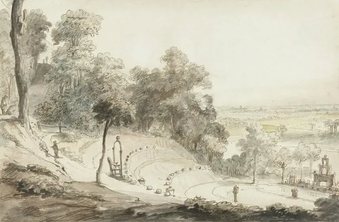 Framed Print : The Amphitheatre on the Springenberg in Cleves, after 1660-1663. Creator: Gerbrand van den Eeckhout