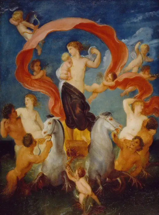Framed Print : Amphitrite, 1775-1830. Creator: Thomas Stothard Framed Print : Amphitrite, 1775-1830. Creator: Thomas Stothard