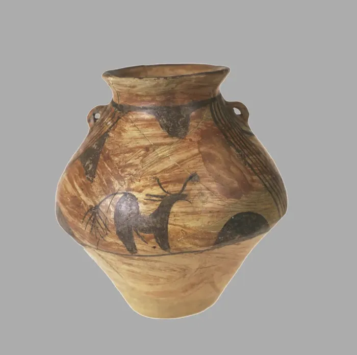 Framed Print : Amphora with Zoomorphic Painting, 3800-3600 BC. Artist: Prehistoric Russian Culture Framed Print : Amphora with Zoomorphic Painting, 3800-3600 BC. Artist: Prehistoric Russian Culture