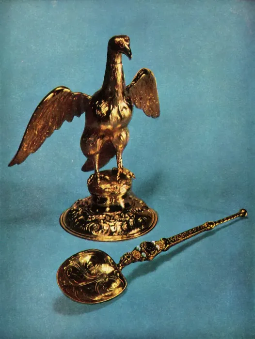 Framed Print : Ampulla and Spoon, 1962. Creator: Unknown Framed Print : Ampulla and Spoon, 1962. Creator: Unknown