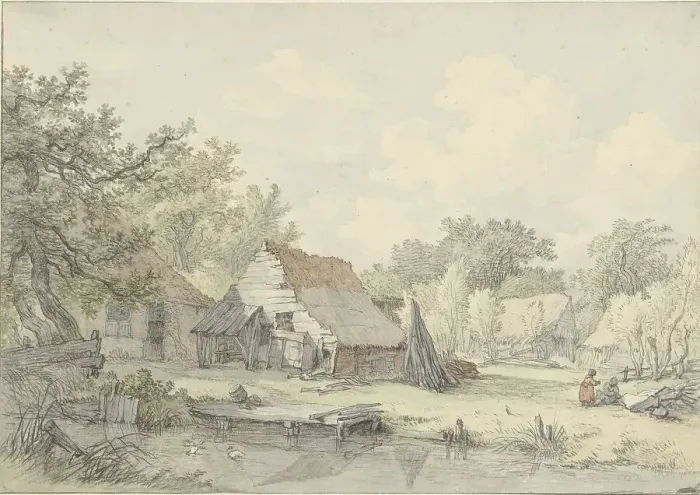 Framed Print : On the Amstelveen road, 1776-1822. Creator: Jan Hulswit Framed Print : On the Amstelveen road, 1776-1822. Creator: Jan Hulswit