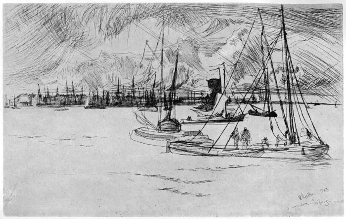 Framed Print : Amsterdam, 19th century (1904). Artist: James Abbott McNeill Whistler Framed Print : Amsterdam, 19th century (1904). Artist: James Abbott McNeill Whistler