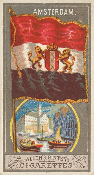 Amsterdam, from the City Flags series (N6) for Allen & Ginter Cigarettes Brands, 1887