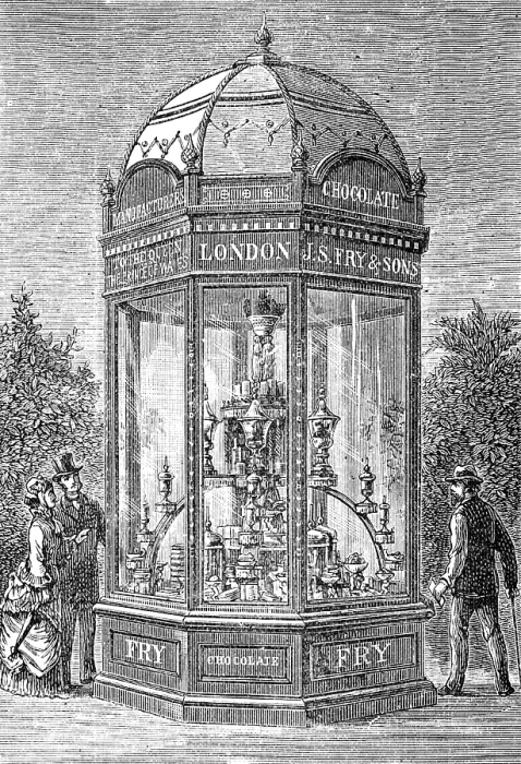 Framed Print : Amsterdam International Exhibition: Messrs. Fry's exhibit of chocolate and cocoa, 1883. Creator: Unknown. Amsterdam International Exhibition: Messrs Framed Print : Amsterdam International Exhibition: Messrs. Fry's exhibit of chocolate and cocoa, 1883. Creator: Unknown. Amsterdam International Exhibition: Messrs