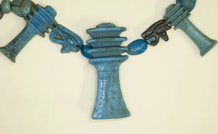 Framed Print : Amulet of a Djed Column, Egypt, Ptolemaic Period (332-30 BCE). Creator: Unknown Framed Print : Amulet of a Djed Column, Egypt, Ptolemaic Period (332-30 BCE). Creator: Unknown