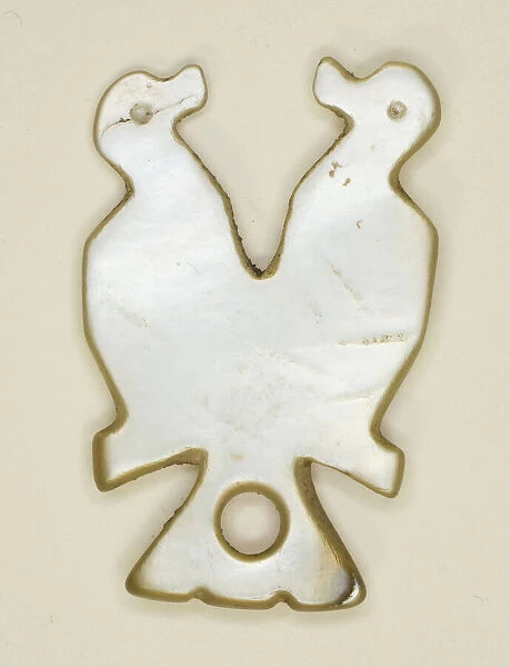 Amulet in the Shape of Two Mirror-Imaged Birds, Byzantine Period (4th-7th century). Creator: Unknown