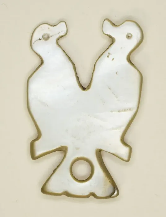 Framed Print : Amulet in the Shape of Two Mirror-Imaged Birds, Byzantine Period (4th-7th century). Creator: Unknown Framed Print : Amulet in the Shape of Two Mirror-Imaged Birds, Byzantine Period (4th-7th century). Creator: Unknown