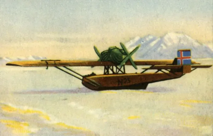 Framed Print : Amundsens Dornier Do J Wal in polar ice, 1925, (1932). Creator: Unknown Framed Print : Amundsens Dornier Do J Wal in polar ice, 1925, (1932). Creator: Unknown