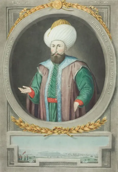 Framed Print : Amurat Kahn I, from Portraits of the Emperors of Turkey, 1815. Creator: John Young Framed Print : Amurat Kahn I, from Portraits of the Emperors of Turkey, 1815. Creator: John Young