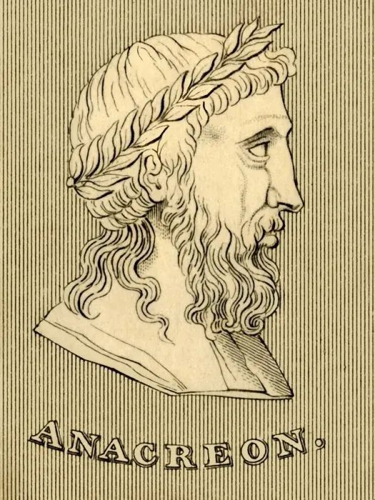 Framed Print : Anacreon, (c582-485 BC), 1830. Creator: Unknown Framed Print : Anacreon, (c582-485 BC), 1830. Creator: Unknown