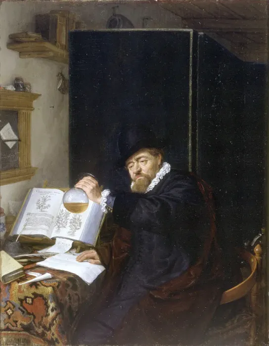 Framed Print : Analysis. Artist: Ostade, Adriaen Jansz, van (1610-1685) Framed Print : Analysis. Artist: Ostade, Adriaen Jansz, van (1610-1685)