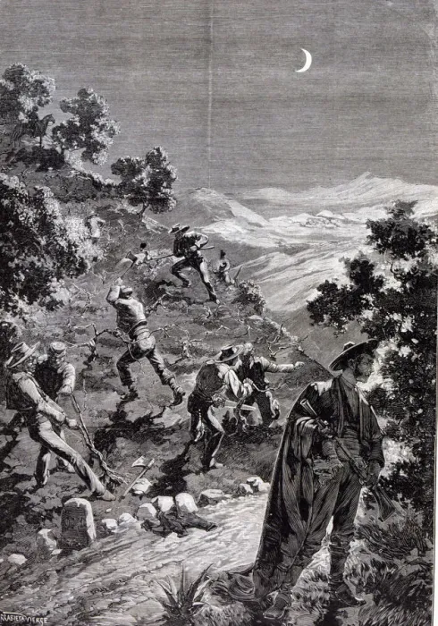 Framed Print : Anarchist movement of the Black Hand in Cadiz, destroying the vines between Arcos Framed Print : Anarchist movement of the Black Hand in Cadiz, destroying the vines between Arcos