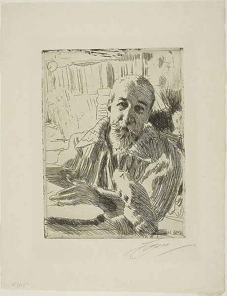 Anatole France, 1906. Creator: Anders Leonard Zorn