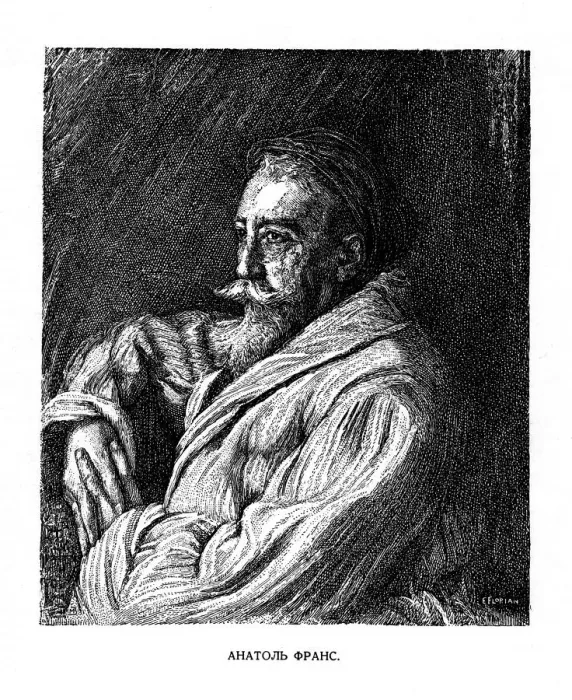 Framed Print : Anatole France, French author, late 19th century Framed Print : Anatole France, French author, late 19th century