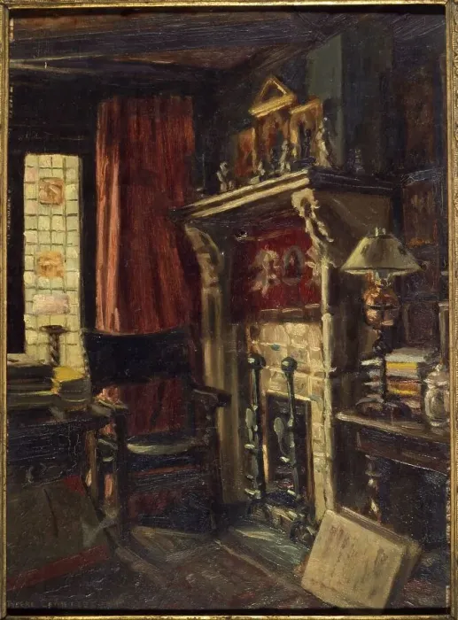 Framed Print : Anatole France's Salon, Villa Said (1906), 1906. Creator: Pierre Calmettes Framed Print : Anatole France's Salon, Villa Said (1906), 1906. Creator: Pierre Calmettes