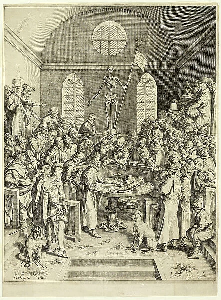 The Anatomical Lesson of Professor Pauw, 1615. Creator: Andries Stock