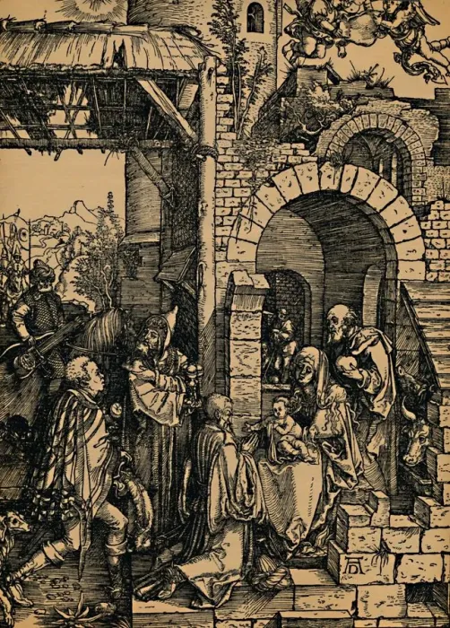 Framed Print : Anbetung der Konige, ( Adoration of the Kings ), 1503-1504. Creator: Albrecht Durer Framed Print : Anbetung der Konige, ( Adoration of the Kings ), 1503-1504. Creator: Albrecht Durer