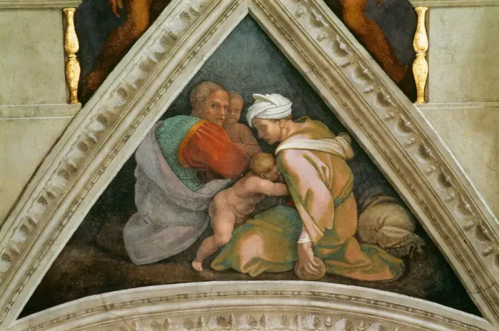 Framed Print : The Ancestors of Christ: Ozias (Sistine Chapel ceiling in the Vatican), 1508-1512 Framed Print : The Ancestors of Christ: Ozias (Sistine Chapel ceiling in the Vatican), 1508-1512