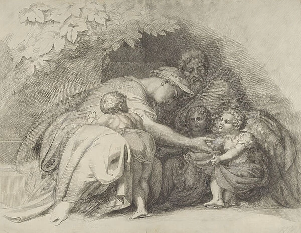 Anche a me, Madre mia! (Me too, mother!), 1828. Creator: William Young Ottley