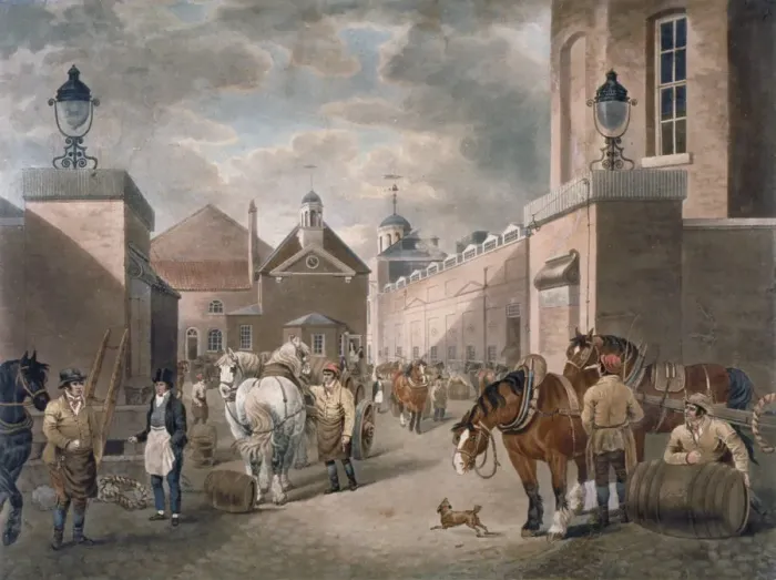 Framed Print : The Anchor Brewery, Mile End Road, Stepney, London, c1820 Framed Print : The Anchor Brewery, Mile End Road, Stepney, London, c1820