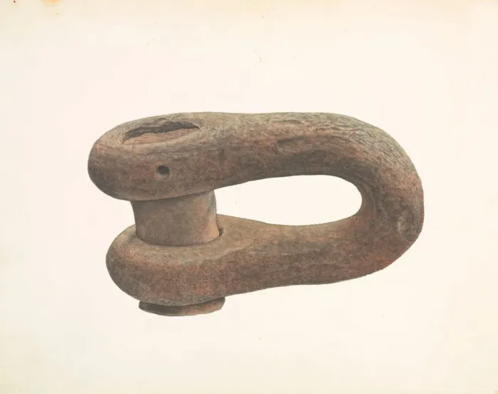 Framed Print : Anchor Link, c. 1938. Creator: Samuel Faigin Framed Print : Anchor Link, c. 1938. Creator: Samuel Faigin