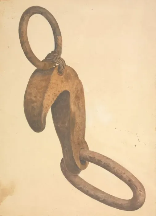 Framed Print : Anchor Trip Hook, c. 1942. Creator: William Frank Framed Print : Anchor Trip Hook, c. 1942. Creator: William Frank
