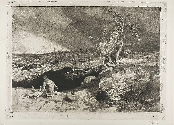 The Anchorite, 1869. Creator: Mariano Jose Maria Bernardo Fortuny y Carbo