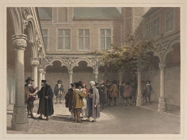 Ancien Bourse, Antwerp. Creator: Louis Haghe (British, 1806-1885)