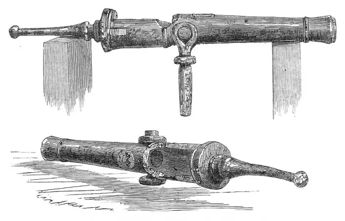 Framed Print : Ancient breech-loading gun found in British Guiana, 1870. Creator: Unknown Framed Print : Ancient breech-loading gun found in British Guiana, 1870. Creator: Unknown