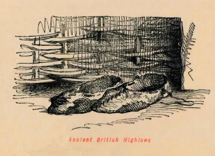 Framed Print : Ancient British Highlows, c1860, (c1860). Artist: John Leech Framed Print : Ancient British Highlows, c1860, (c1860). Artist: John Leech