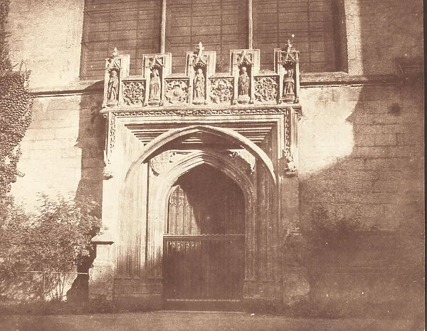 An Ancient Door in Magdalen College, Oxford, April 1843