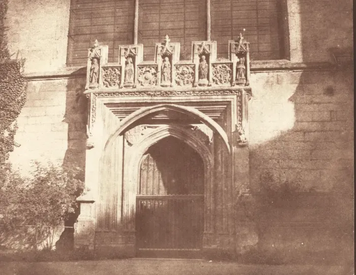 Framed Print : An Ancient Door in Magdalen College, Oxford, April 1843 Framed Print : An Ancient Door in Magdalen College, Oxford, April 1843