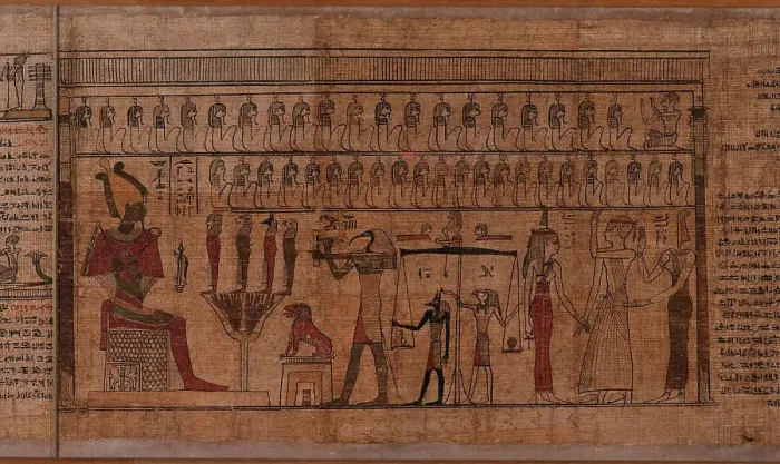 Framed Print : Ancient Egyptian Funerary Text, 2th century BC Framed Print : Ancient Egyptian Funerary Text, 2th century BC
